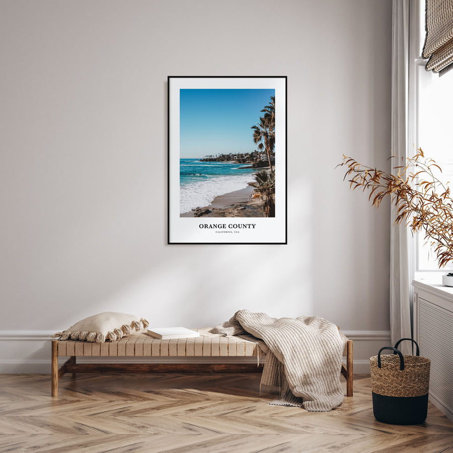 Orange County Portrait Color Poster