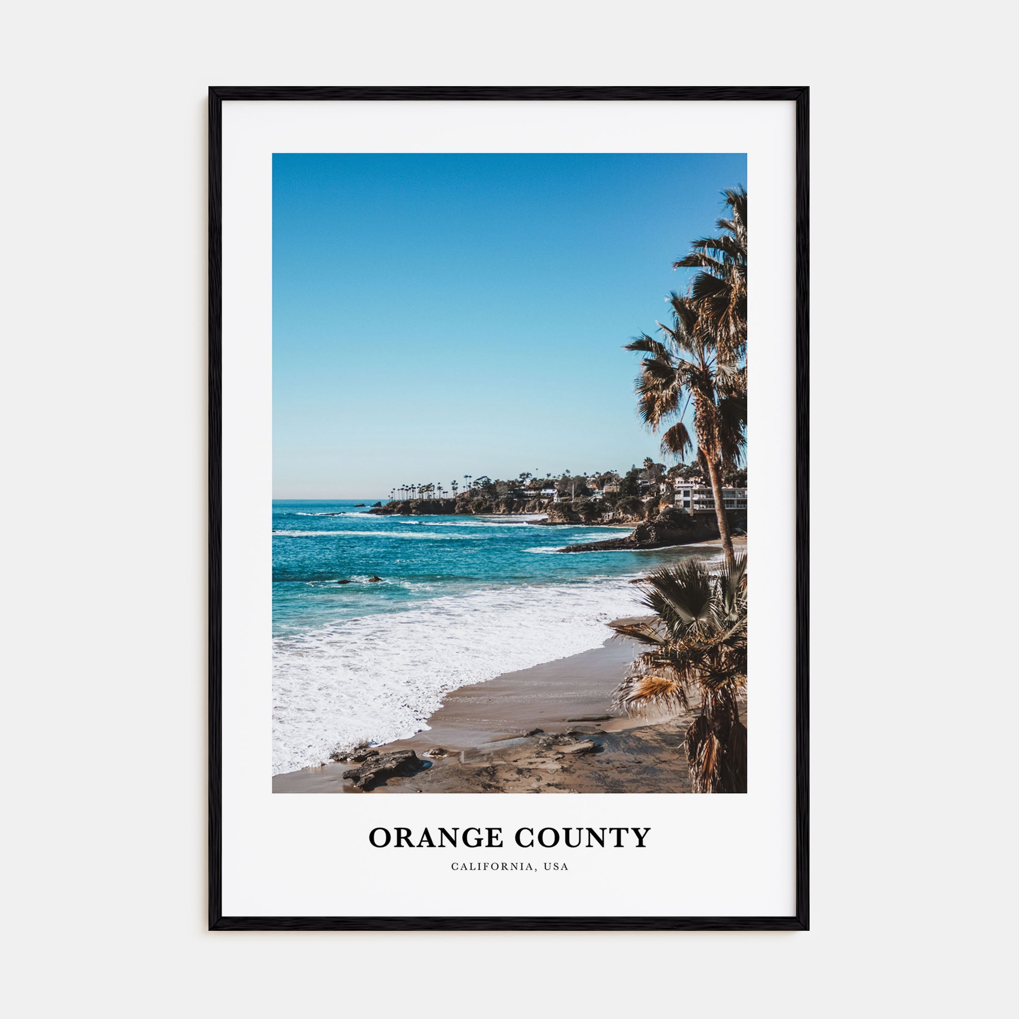 Orange County Portrait Color Poster