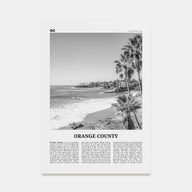 Orange County Travel B&W No 1 Poster