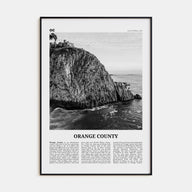 Orange County Travel B&W No 2 Poster