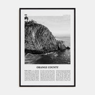 Orange County Travel B&W No 2 Poster