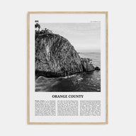 Orange County Travel B&W No 2 Poster