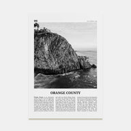 Orange County Travel B&W No 2 Poster