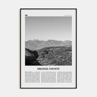 Orange County Travel B&W No 3 Poster