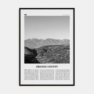 Orange County Travel B&W No 3 Poster