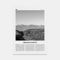 Orange County Travel B&W No 3 Poster