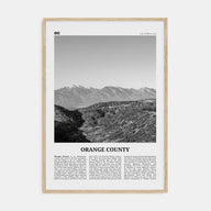Orange County Travel B&W No 3 Poster