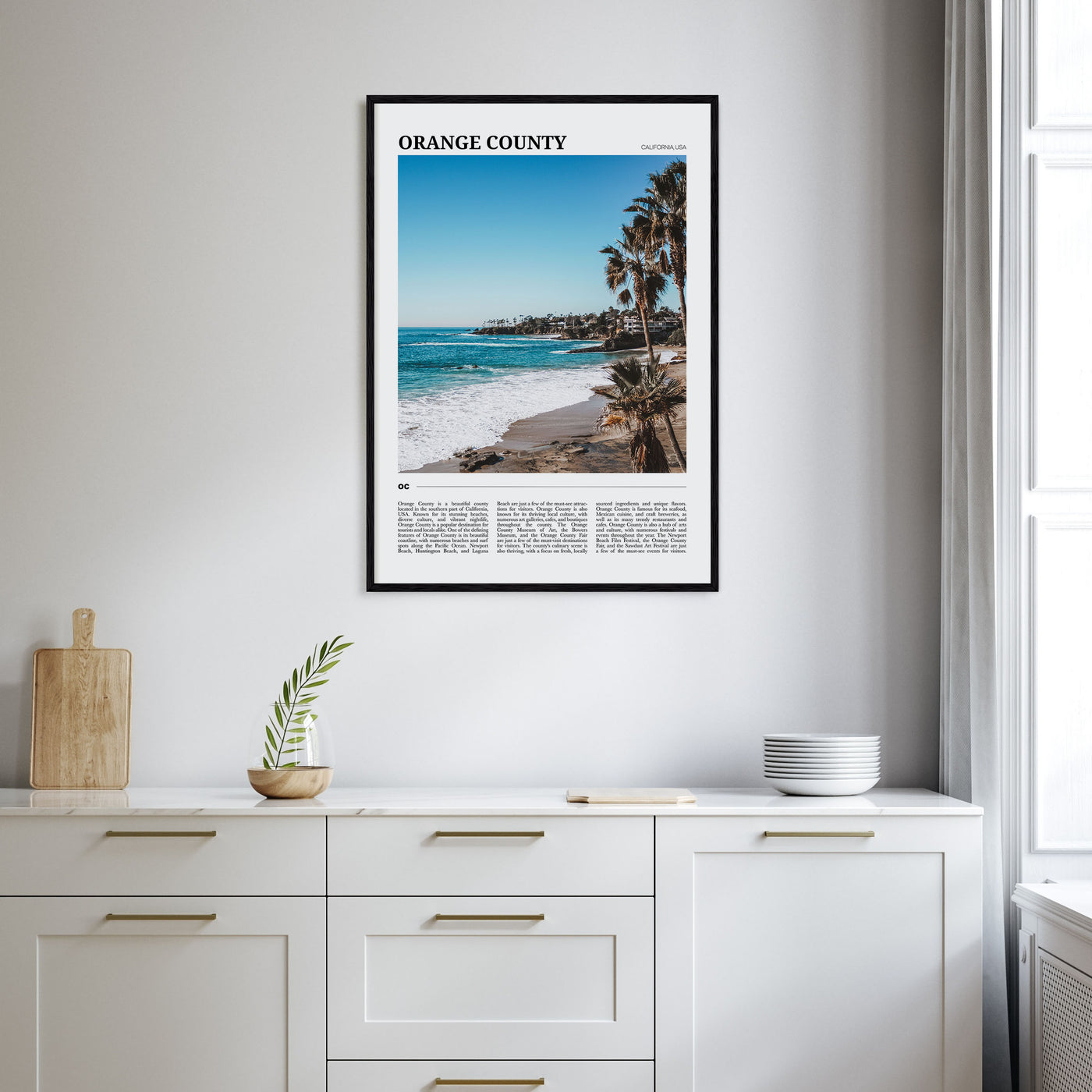 Orange County Travel Color Poster