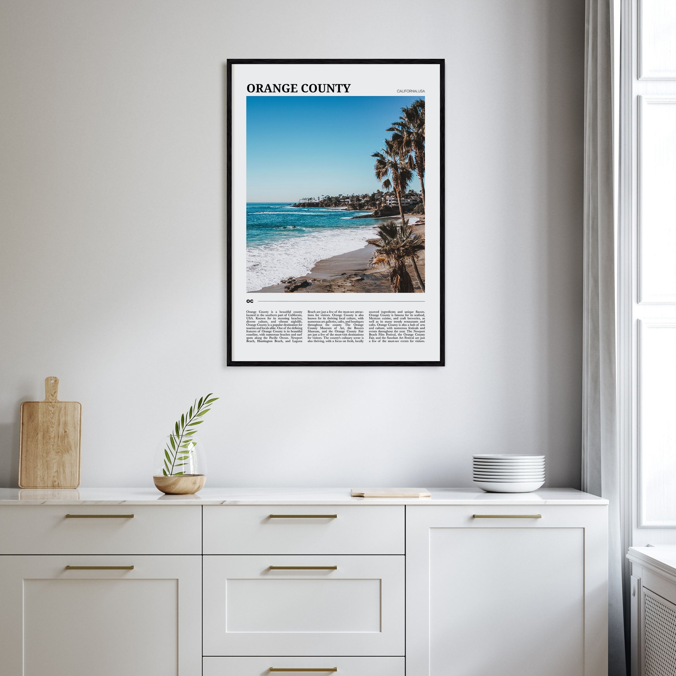 Orange County Travel Color Poster