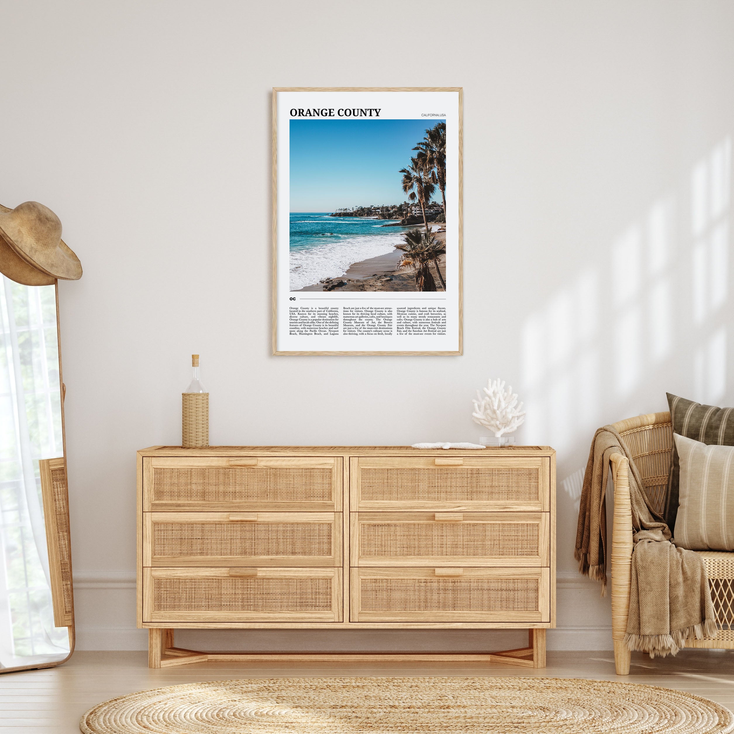 Orange County Travel Color Poster
