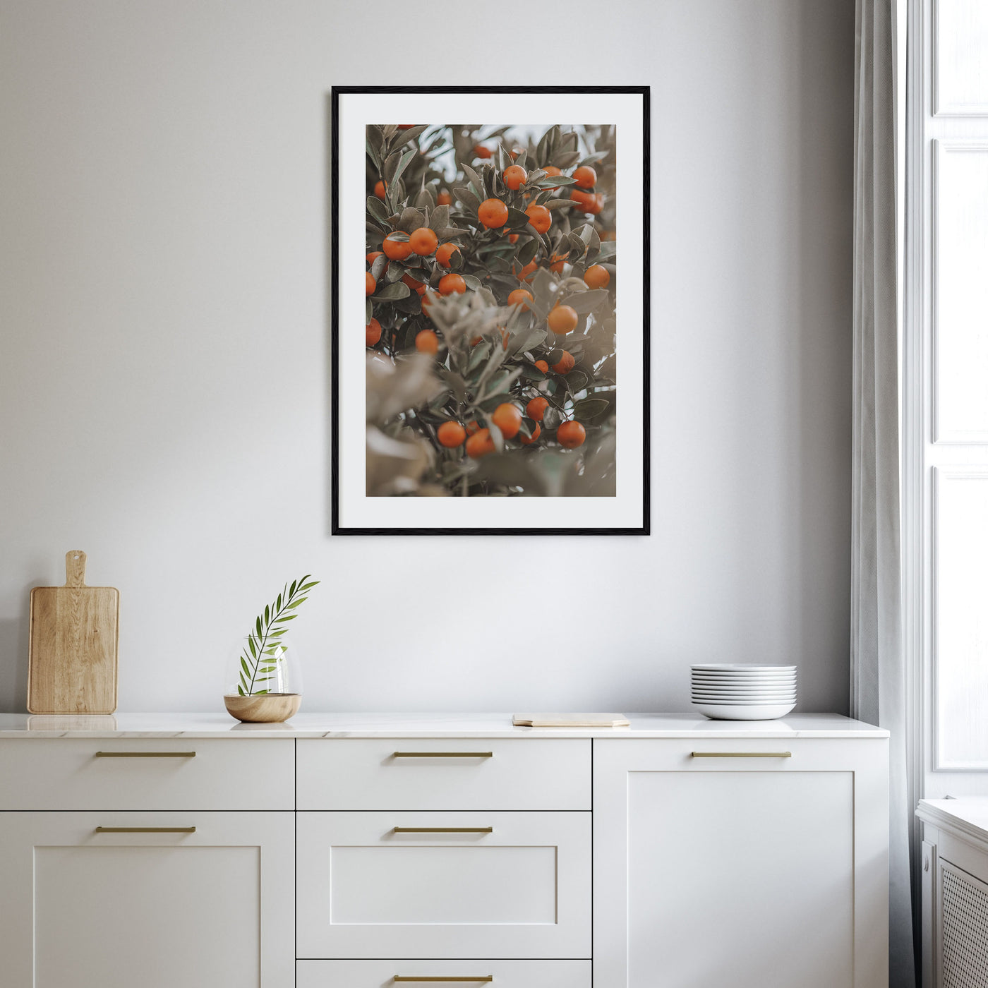 Orange Tree Photo Color No 2 Poster