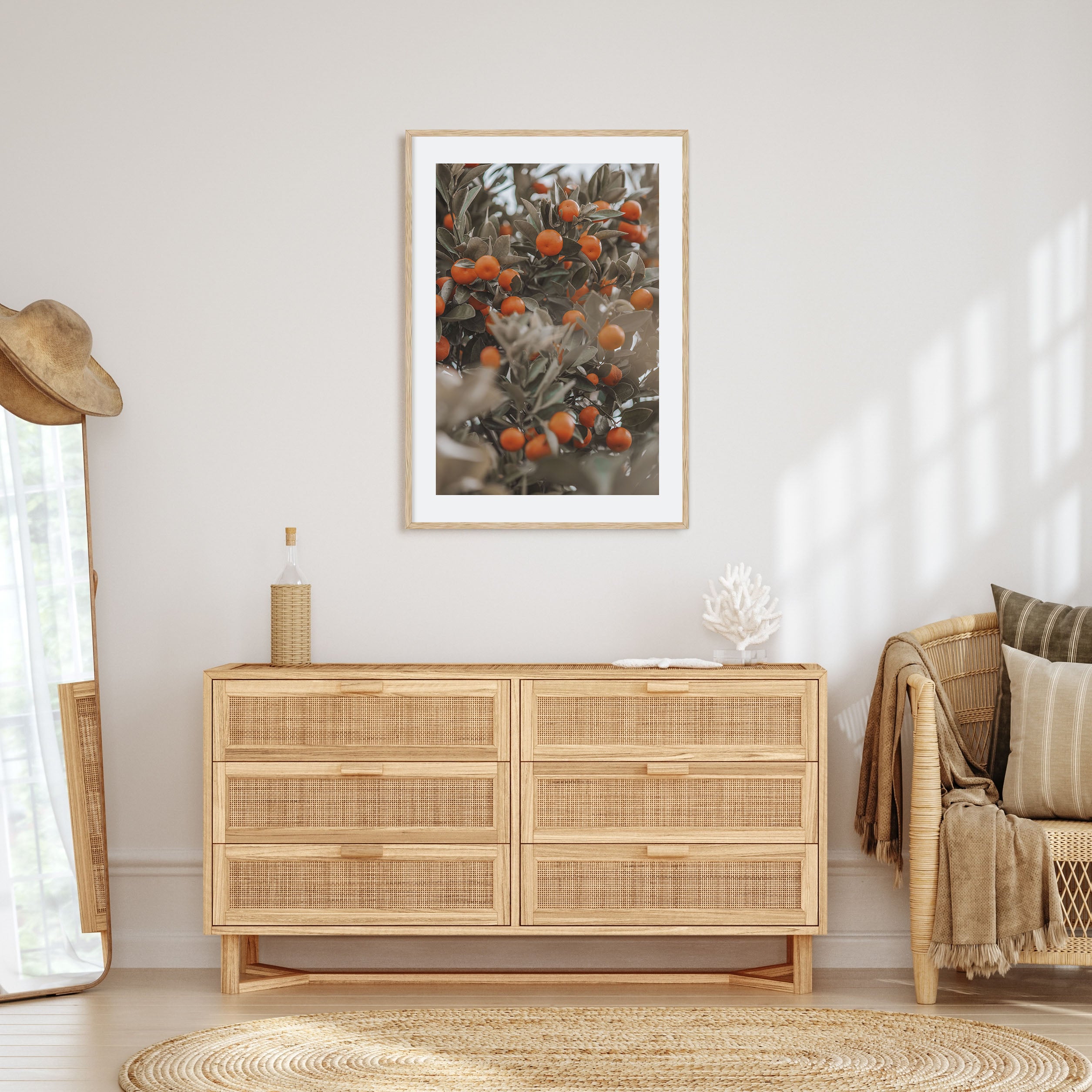 Orange Tree Photo Color No 2 Poster