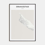 Oranjestad Map Portrait Poster