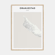Oranjestad Map Portrait Poster