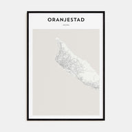 Oranjestad Map Portrait Poster