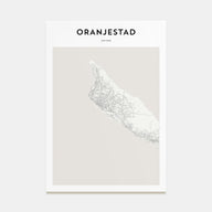 Oranjestad Map Portrait Poster