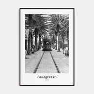 Oranjestad Portrait B&W Poster