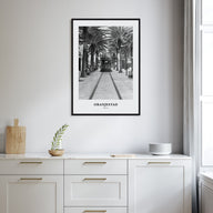 Oranjestad Portrait B&W Poster