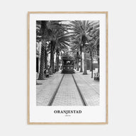 Oranjestad Portrait B&W Poster