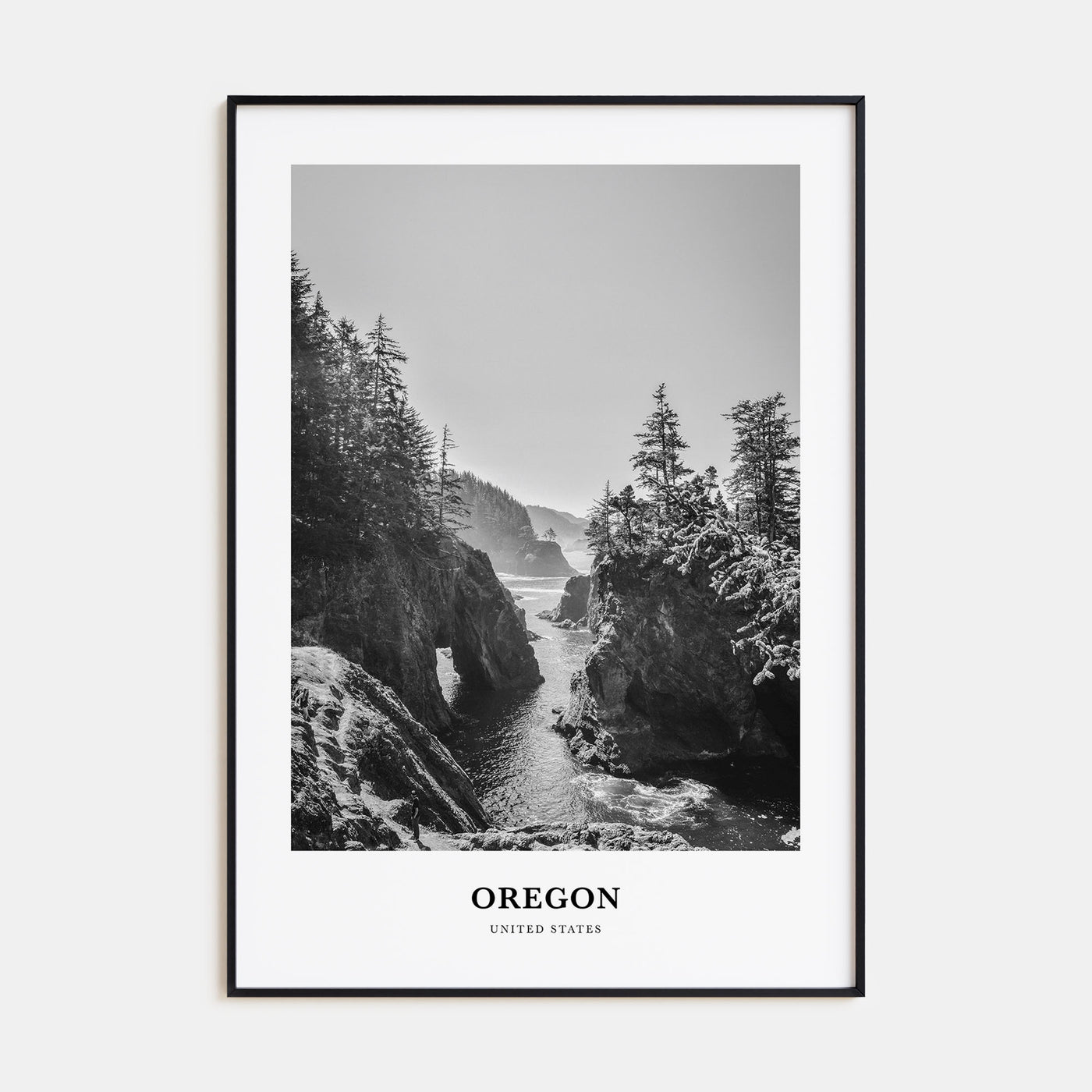 Oregon Portrait B&W No 1 Poster