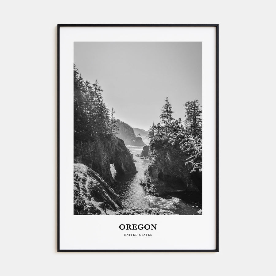 Oregon Portrait B&W No 1 Poster