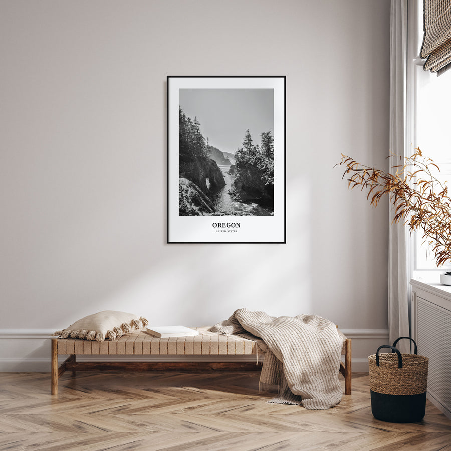 Oregon Portrait B&W No 1 Poster