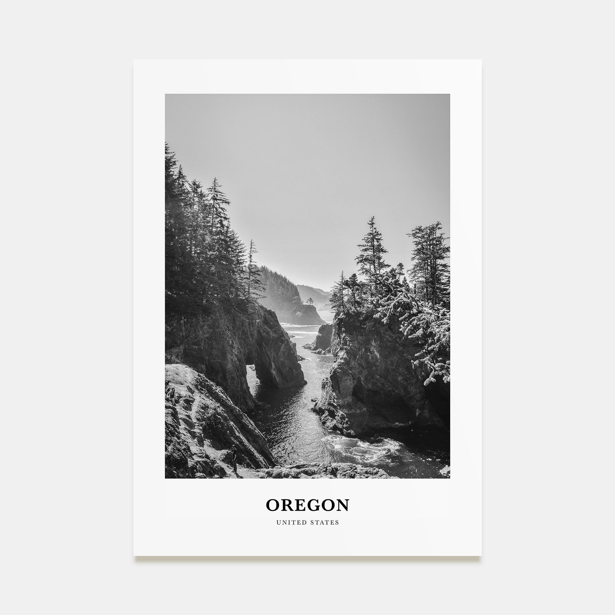 Oregon Portrait B&W No 1 Poster