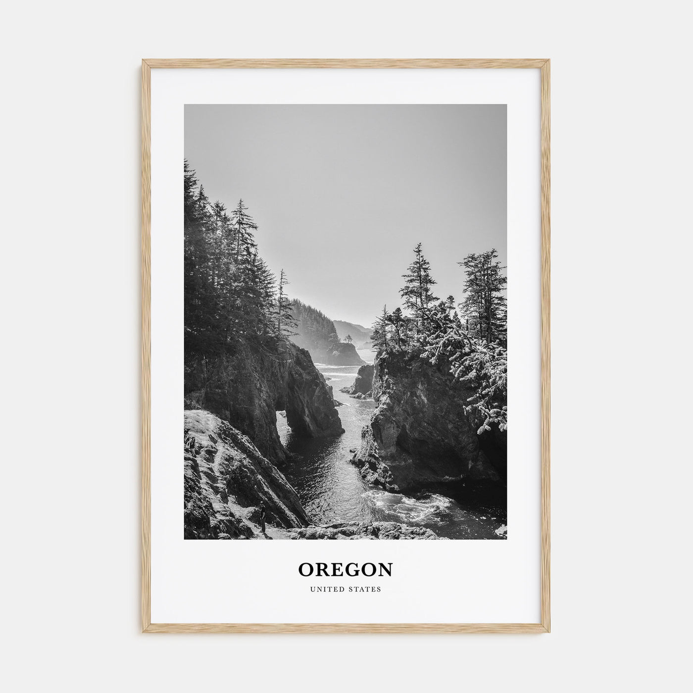 Oregon Portrait B&W No 1 Poster