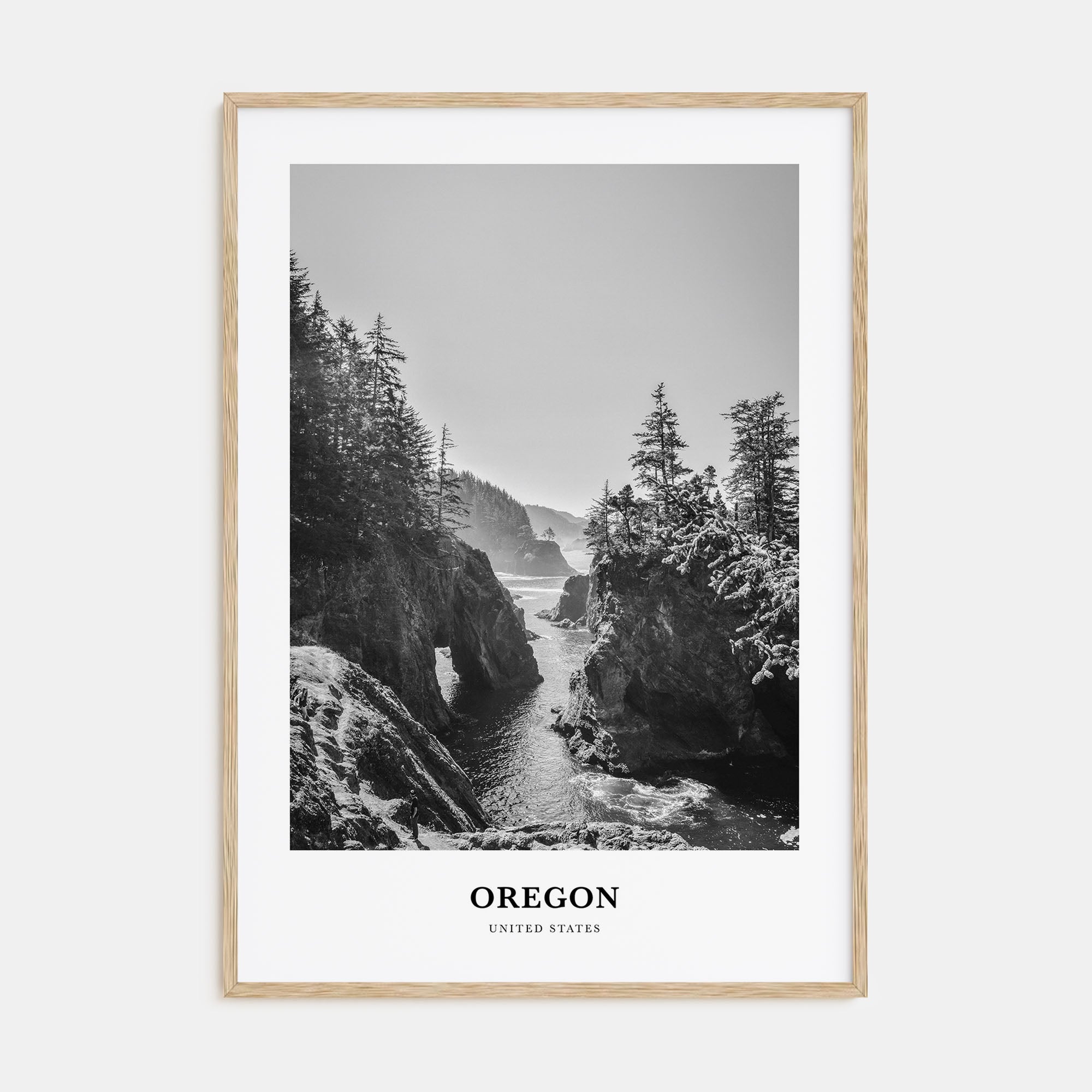 Oregon Portrait B&W No 1 Poster