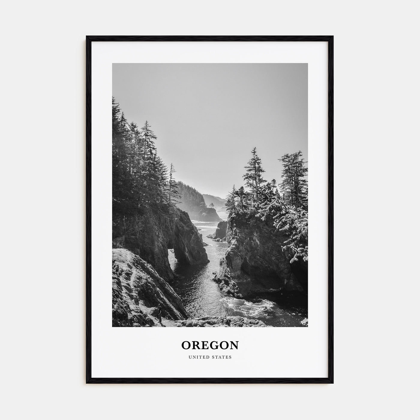 Oregon Portrait B&W No 1 Poster