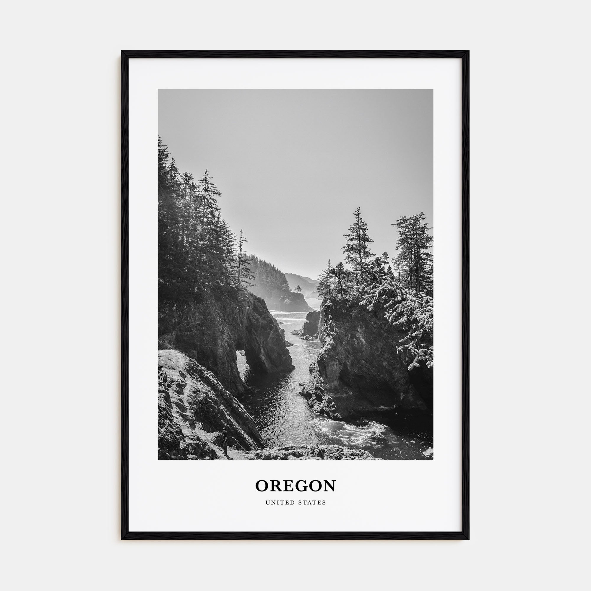 Oregon Portrait B&W No 1 Poster