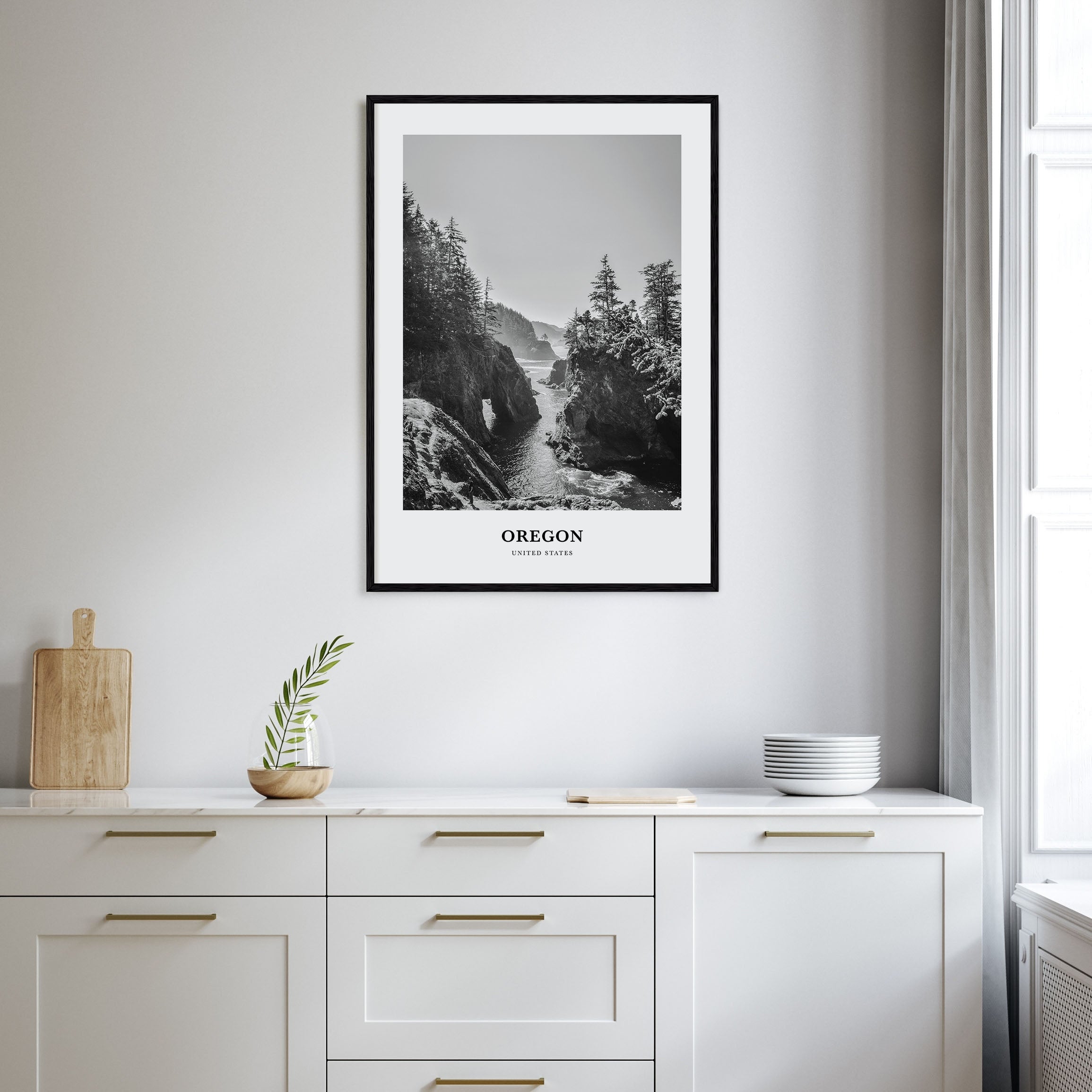 Oregon Portrait B&W No 1 Poster