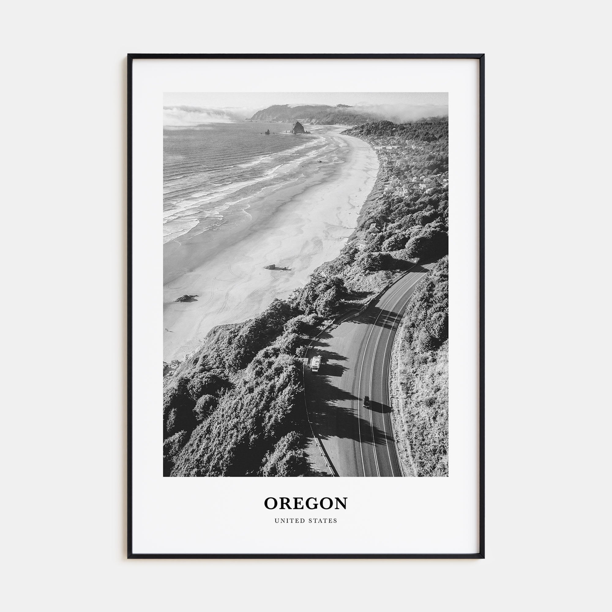 Oregon Portrait B&W No 3 Poster