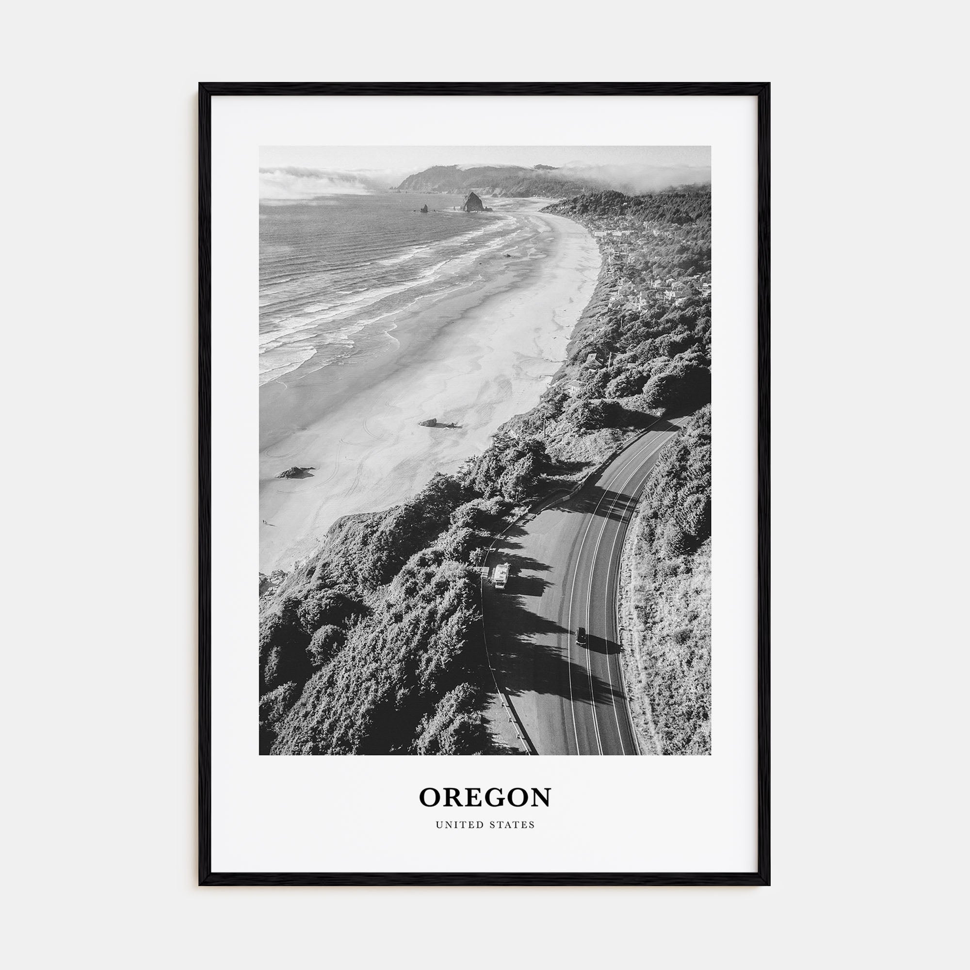 Oregon Portrait B&W No 3 Poster