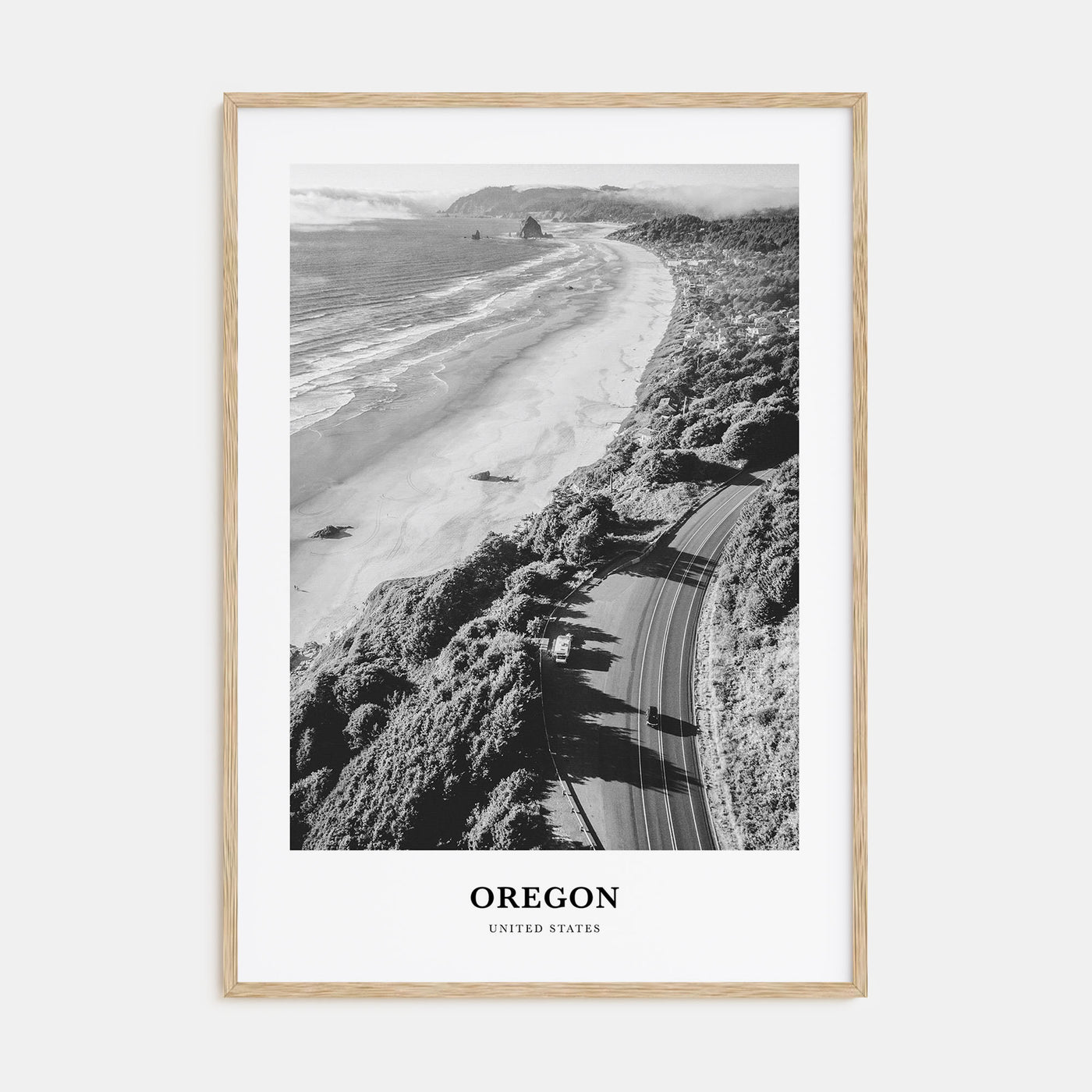 Oregon Portrait B&W No 3 Poster