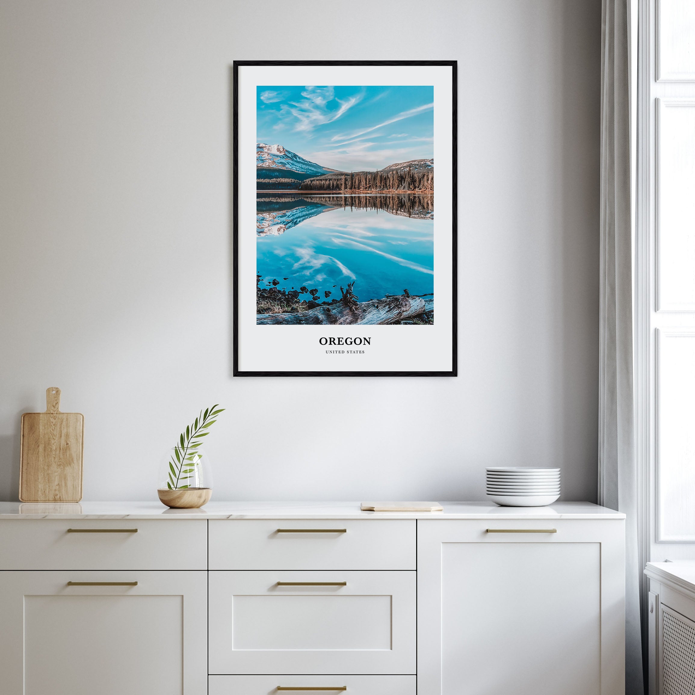 Oregon Portrait Color No 2 Poster