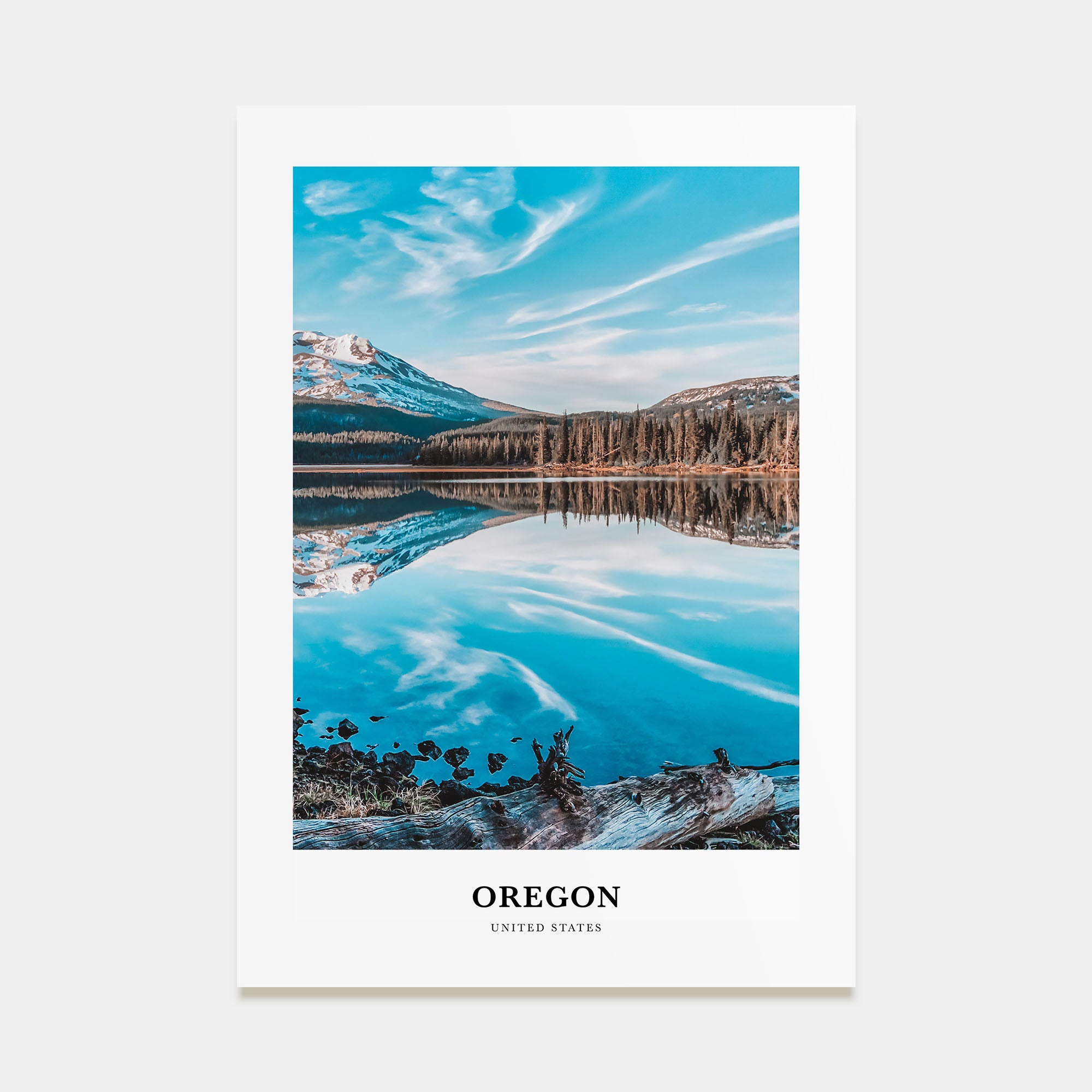Oregon Portrait Color No 2 Poster