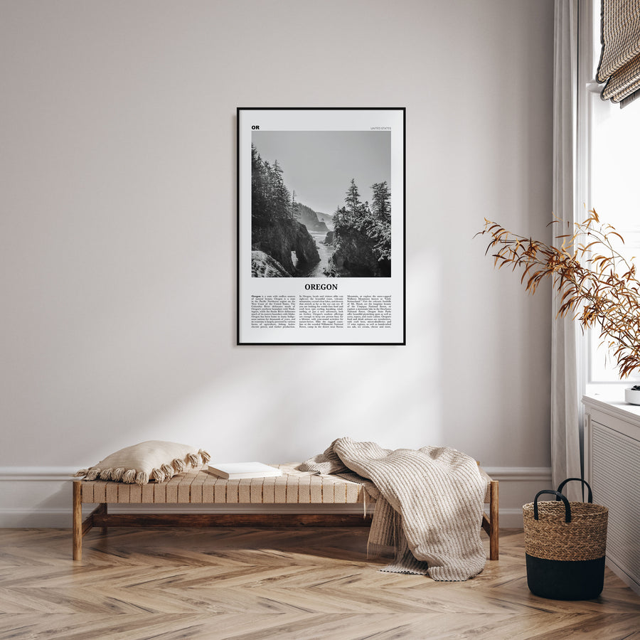 Oregon Travel B&W No 1 Poster