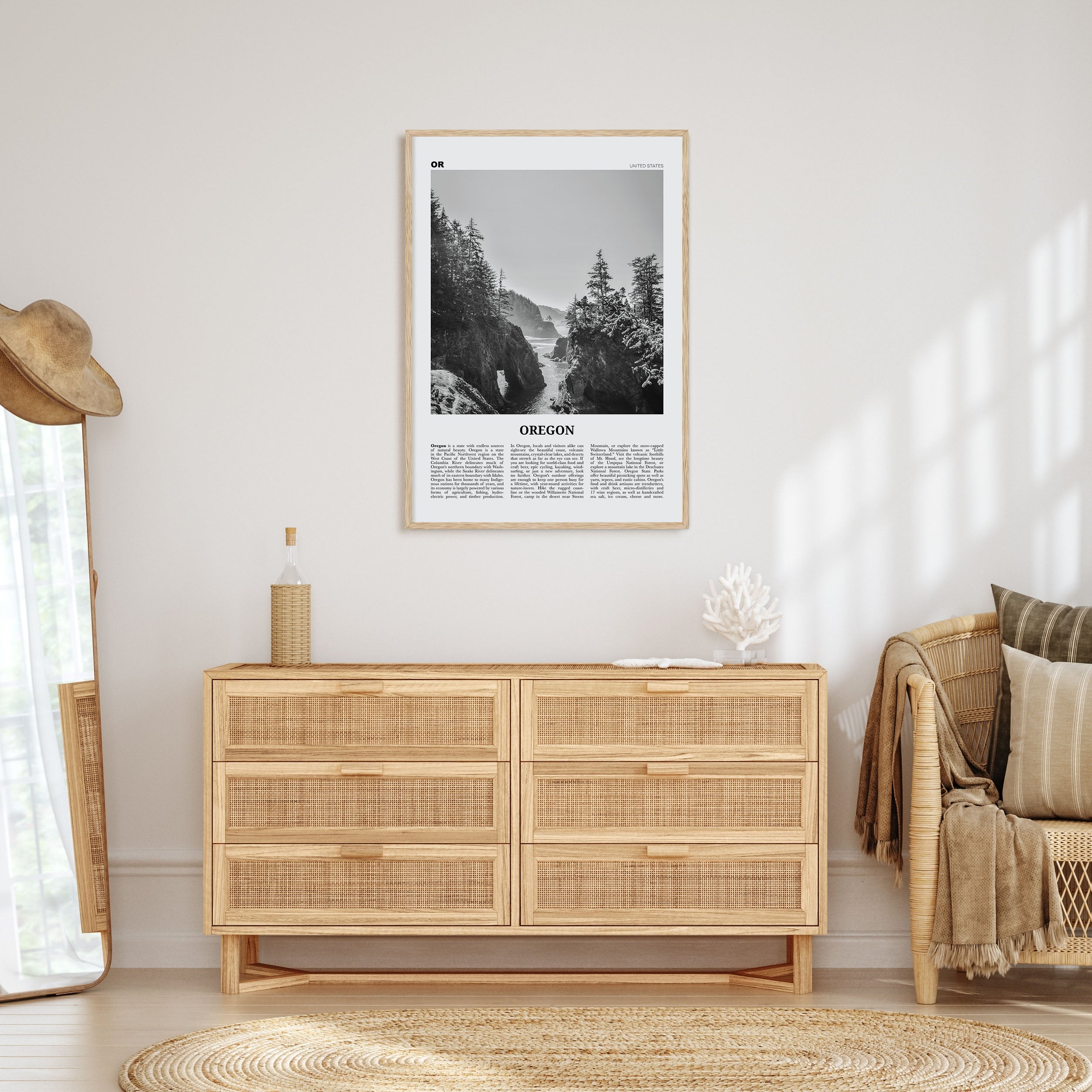 Oregon Travel B&W No 1 Poster