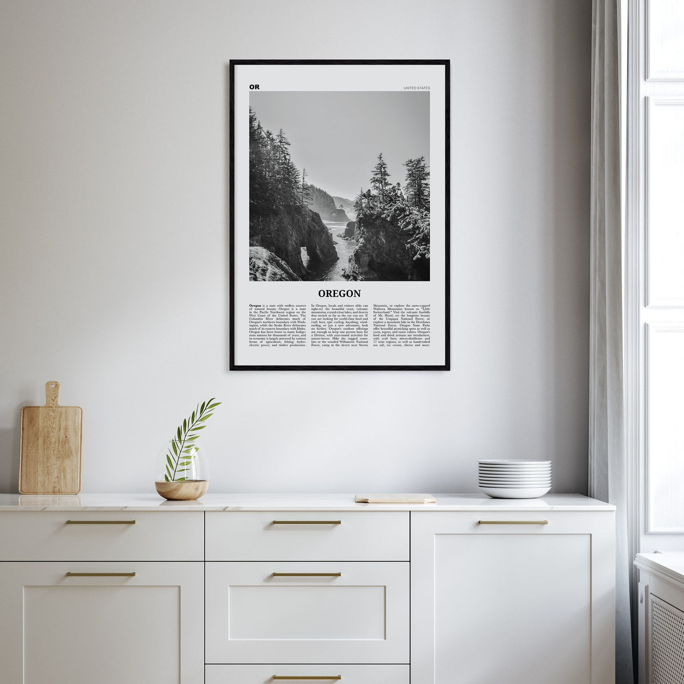 Oregon Travel B&W No 1 Poster