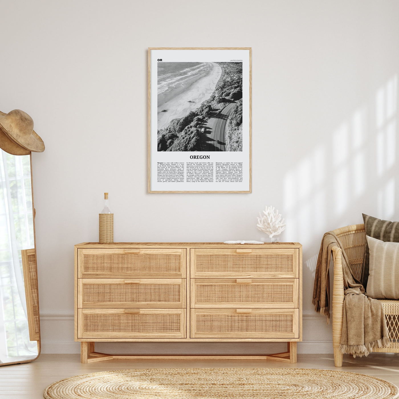 Oregon Travel B&W No 3 Poster