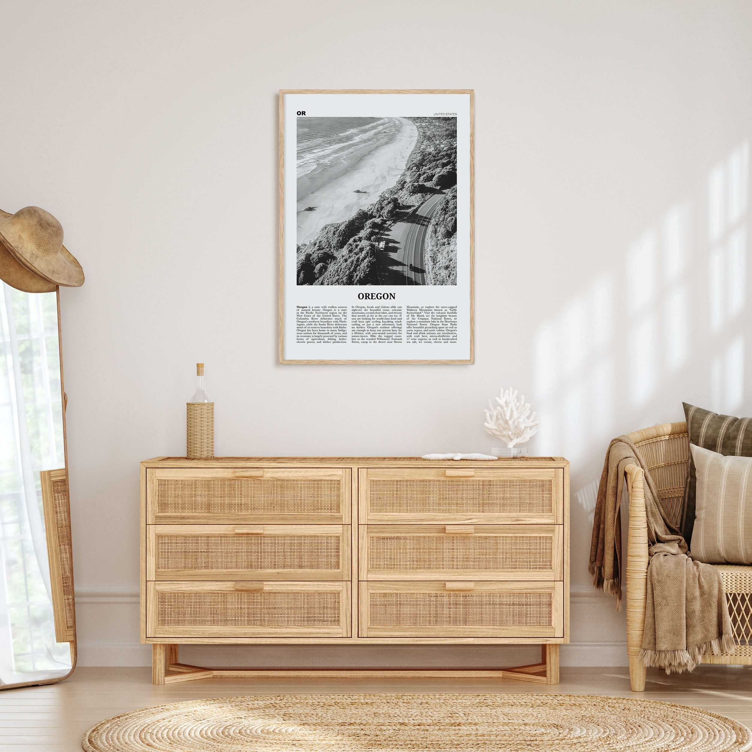 Oregon Travel B&W No 3 Poster