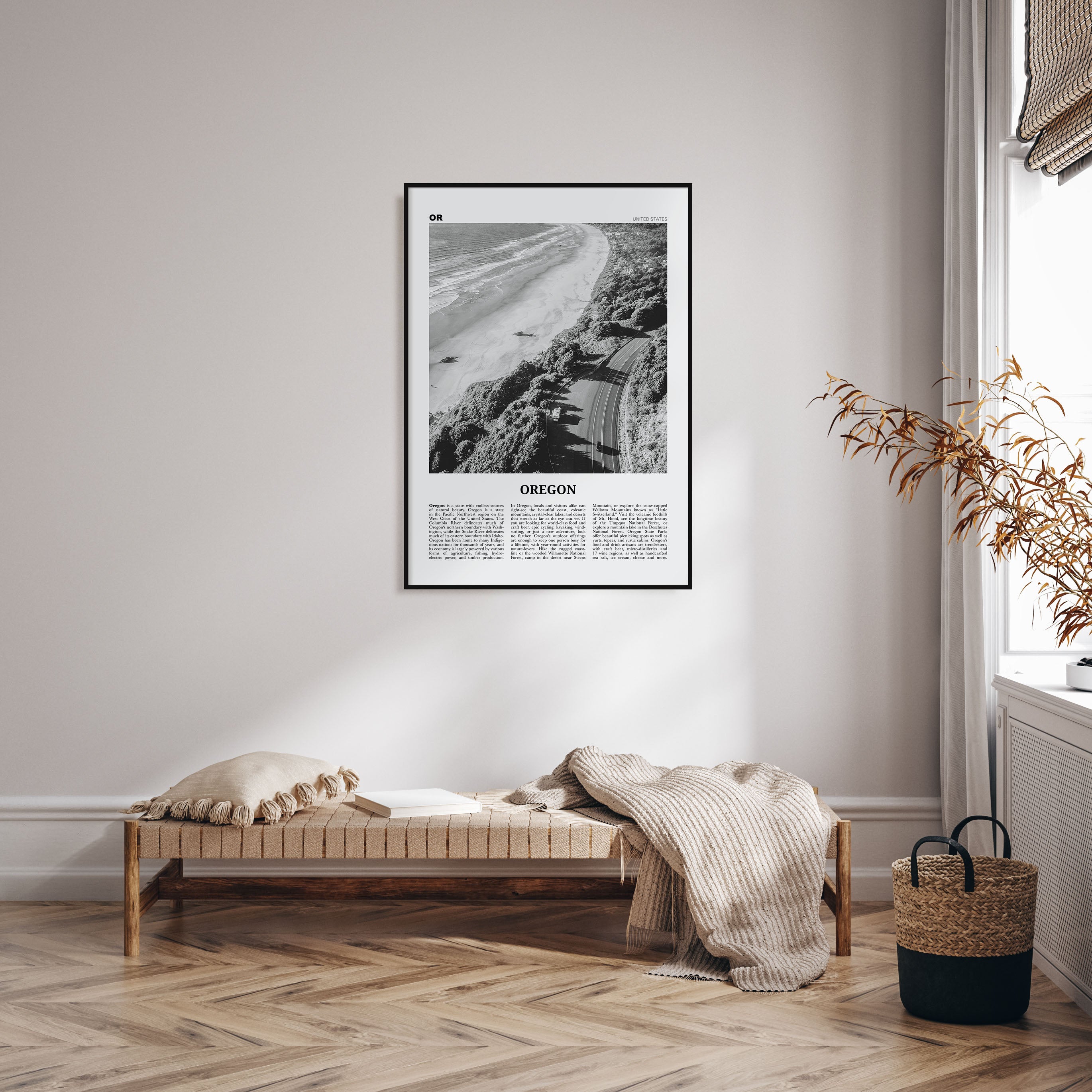 Oregon Travel B&W No 3 Poster