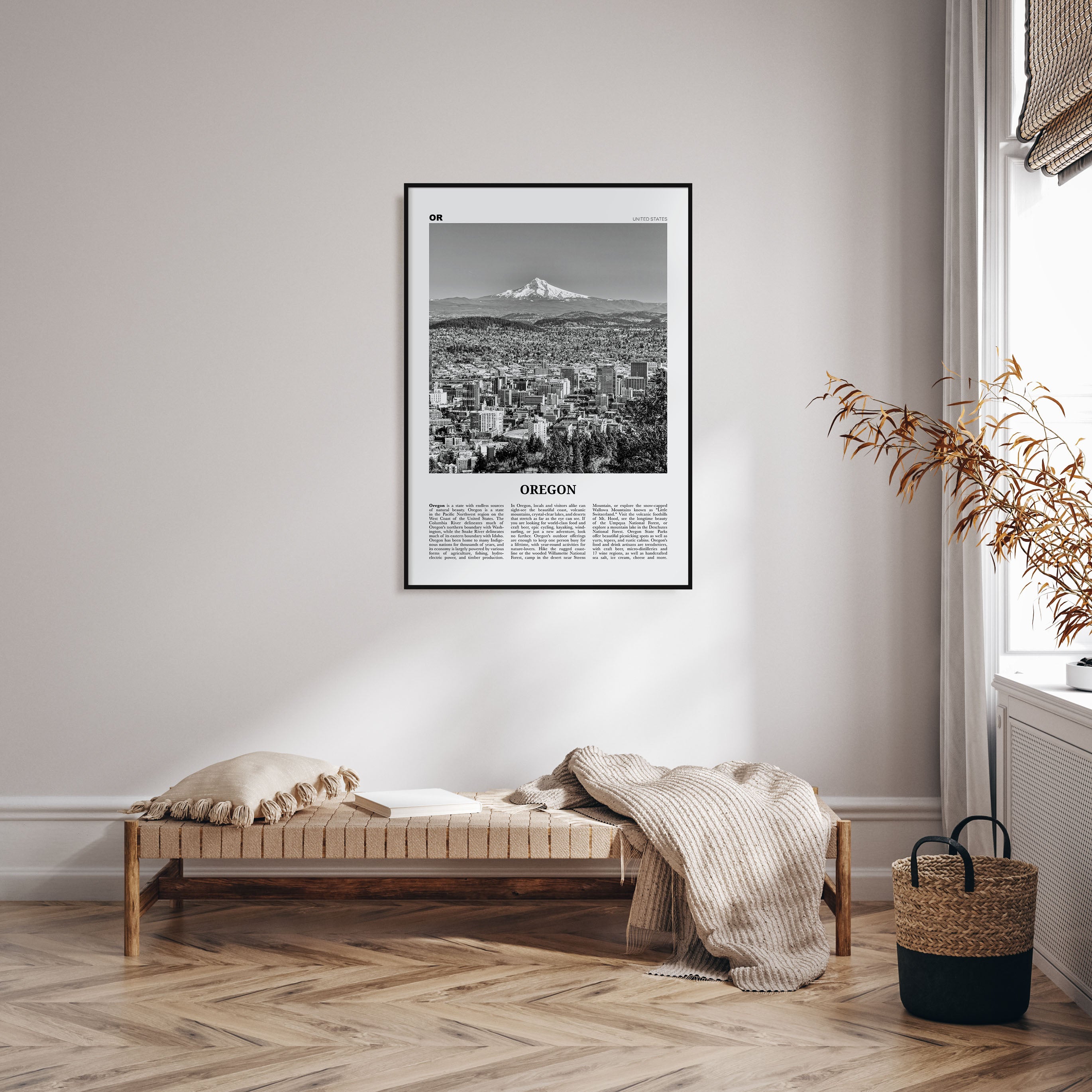 Oregon Travel B&W No 4 Poster