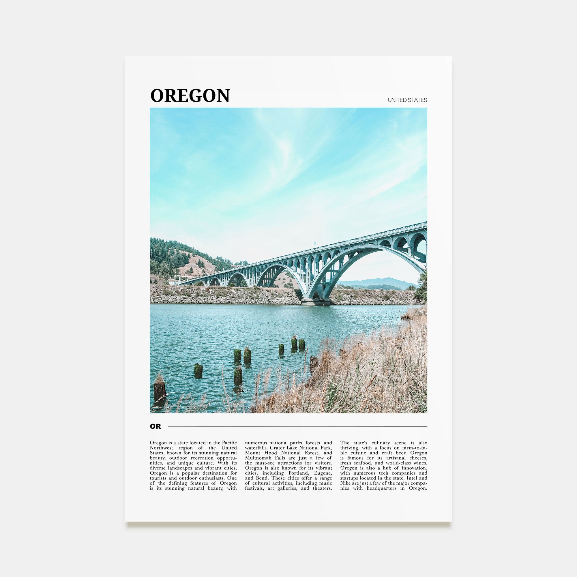 Oregon Travel Color No 1 Poster