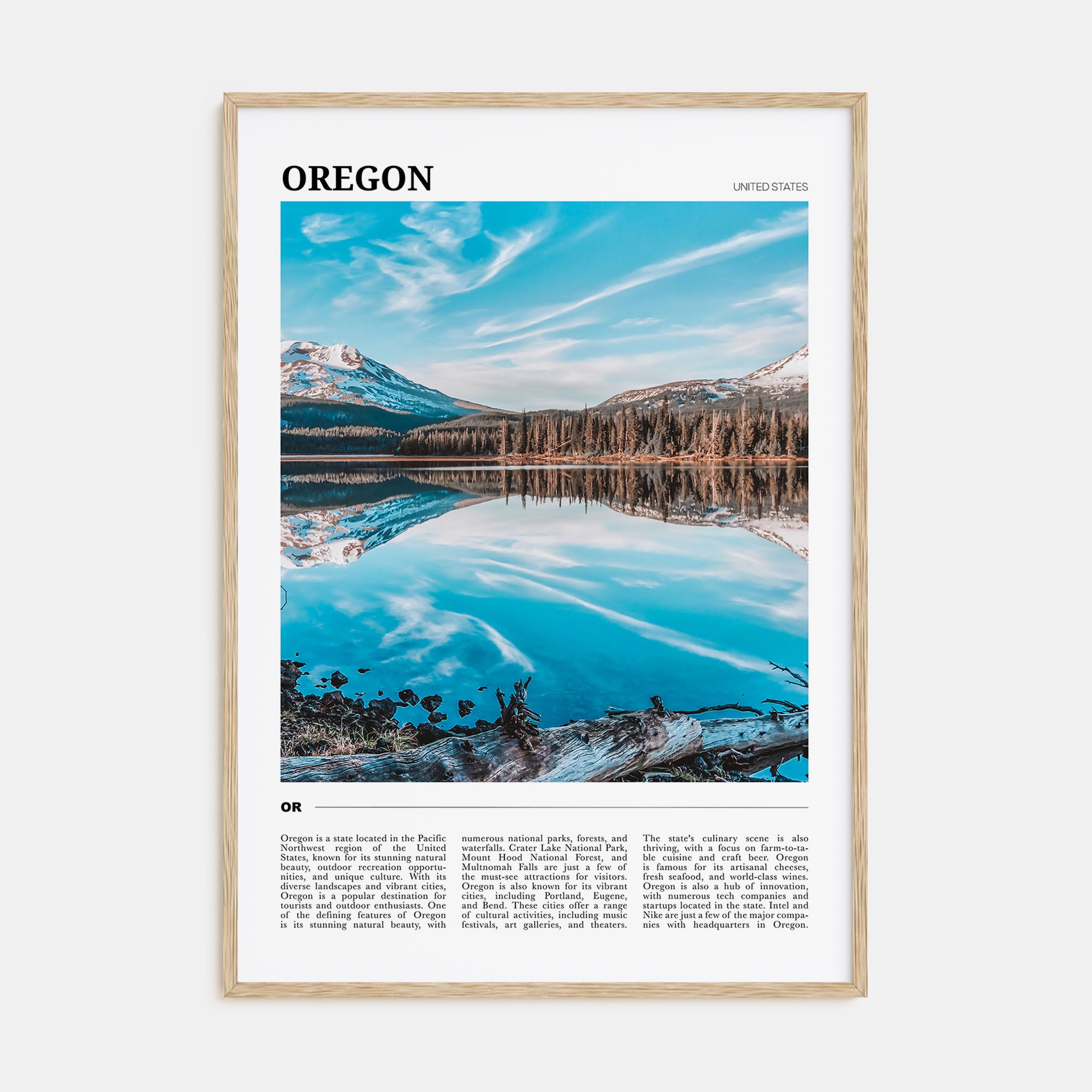 Oregon Travel Color No 2 Poster
