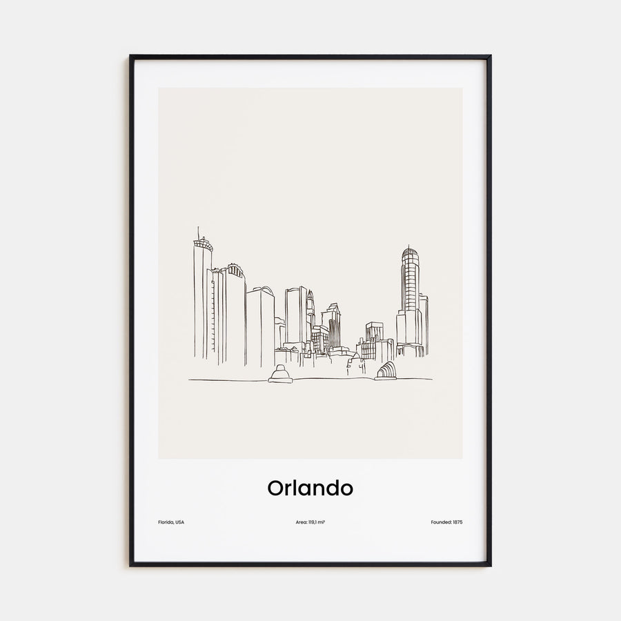 Orlando Drawn Poster