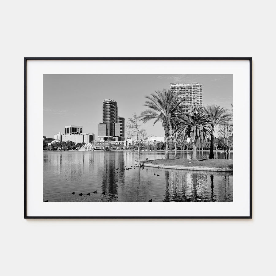 Orlando Landscape B&W Poster