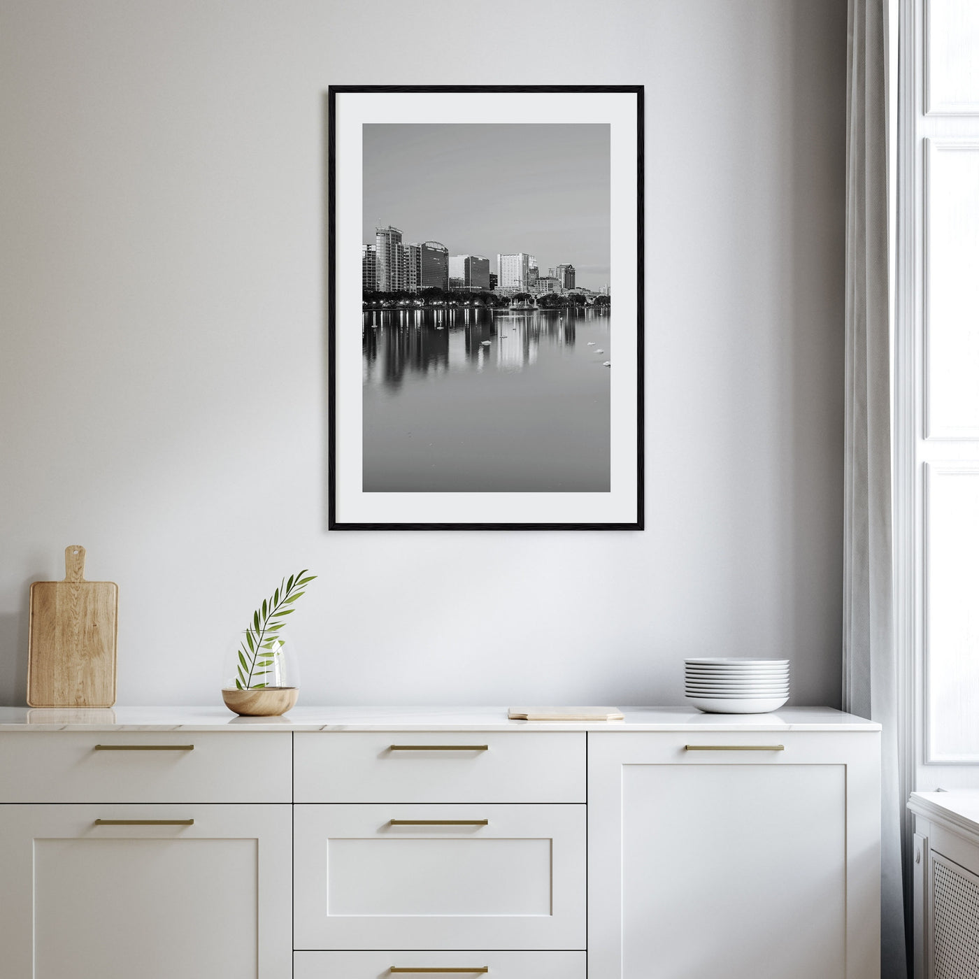 Orlando Photo B&W No 1 Poster