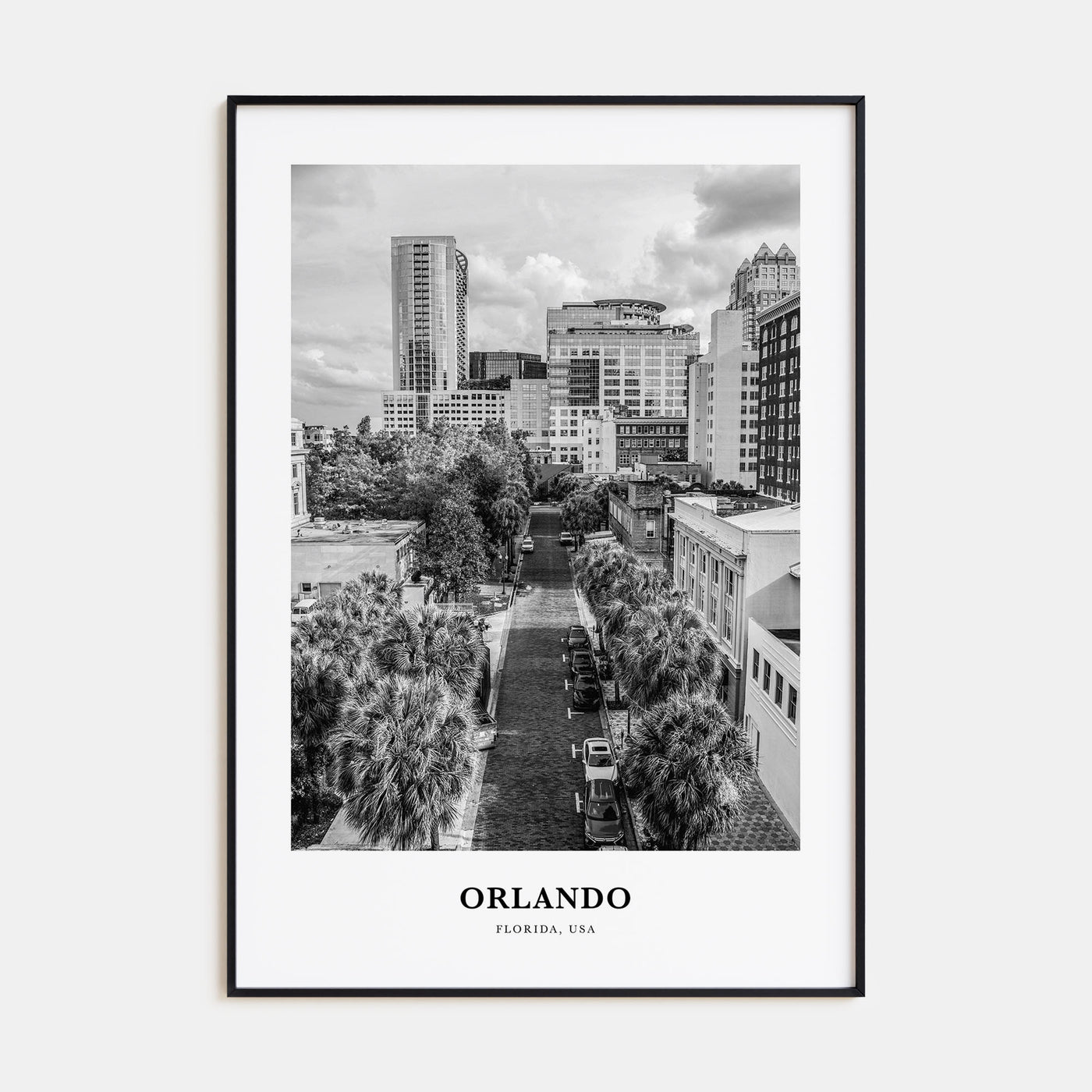 Orlando Portrait B&W No 1 Poster